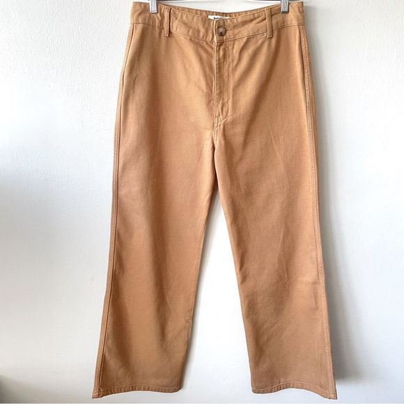 Reformation Marine Jeans in butterscotch color - Picture 2 of 12